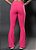 Calça Flare basic rosa chiclete suplex de poliamida - PORLE - Imagem 4