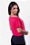 Blusa canoa cropped malha rosa - Imagem 2