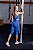 Calça legging azul eclesiástico corsário silk Porle suplex de poliamida - Imagem 7