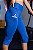Calça legging azul eclesiástico corsário silk Porle suplex de poliamida - Imagem 6