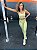 Legging Duda verde oliva suplex microcanelado com recorte lateral - PORLE - Imagem 3