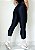 Legging Duda preta suplex microcanelado com recorte lateral - PORLE - Imagem 2