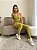 Legging empina bumbum verde pistache suplex de poliamida canelado - PORLE - Imagem 5
