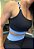 Top Ariana preto com azul claro Com Alça Tripla de Trança - Porle - Imagem 5