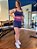 Short Ariana Azul Marinho com roxo sem transparência - PORLE - Imagem 2