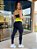 Legging Ariana preta com verde claro sem transparência - PORLE - Imagem 2