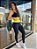 Legging Ariana preta com verde claro sem transparência - PORLE - Imagem 3