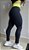 Legging Ariana preta com verde claro sem transparência - PORLE - Imagem 1