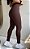 Legging Nicole marrom suplex de poliamida - PORLE - Imagem 1