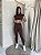Legging Nicole marrom suplex de poliamida - PORLE - Imagem 2