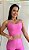 Top Duda basic rosa chiclete alcinha única microcanelado suplex de poliamida – PORLE - Imagem 1