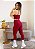 Legging Duda cherry suplex de poliamida canelado - PORLE - Imagem 4