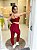 Legging Duda cherry suplex de poliamida canelado - PORLE - Imagem 3