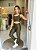 Legging Duda verde militar suplex de poliamida canelado - PORLE - Imagem 2