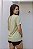 Camiseta oversized feminina lisa areia fitness e casual - PORLE - Imagem 2