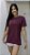 Camiseta oversized feminina lisa bordô fitness e casual - PORLE - Imagem 1