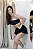 Short duplo preto poliamida com dryfit Porle - Imagem 3