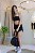 Short duplo preto poliamida com dryfit Porle - Imagem 6