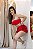 Short duplo vermelho poliamida com dryfit Porle - Imagem 3