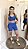 Short royal blue com bolsos linha run suplex de poliamida – Porle - Imagem 4