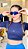 Cropped manga longa azul marinho dryfit com proteção UV50+  – PORLE - Imagem 1