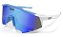Óculos de Sol HUPI Stelvio Branco/Azul - Lente Azul EspelhadoCod. do Produto: 2506 - Imagem 1