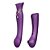 ZALO QUEEN PULSEWAVE - Vibrador Estimulador De Ponto G E Clitóris Capa Com Sucção 8 Vibrações Swarovski | Cor: Roxo - Imagem 2