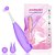 Vibrador Com Ponta Massageadora E Estimulador De Clítoris Recarregável Com 8 Modos De Vibrações - 17,6 X 3,8 Cm | Roxo - Imagem 1