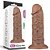 Lovetoy Chubby Dildo - Prótese Realística com Glande Definida, Veias e Ventosa - 26,5 x 6,8 cm | Cor: Marrom - Imagem 1