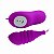 PLEASURE SHELL - Mini Vibrador Bullet Com Ondulação E 12 Modos De Vibração 8,8 X 3,4 Cm | Cor: Roxo - Imagem 3