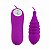 PLEASURE SHELL - Mini Vibrador Bullet Com Ondulação E 12 Modos De Vibração 8,8 X 3,4 Cm | Cor: Roxo - Imagem 2