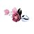Plug Anal Em Metal Com Flor Em Sua Base Tamanho Pequeno 7,6 X 2,7 Cm | COR: Rosa - Imagem 1