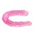 Pênis de Borracha Duplo Com Glande Definida Rosa 28,8 Cm - DOUBLE DONG - Imagem 3