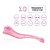 Youvibe - Vibrador Estimulador Com Língua Mágica 10 Modos De Vibrações Recarregável 19,7 X 4,4 Cm | Cor: Rosa Claro - Imagem 5