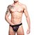 SD CLOTHING - Cueca Jockstrap Tapa Sexo Em Tule Transparente | Cor: Preto - Imagem 1
