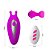 Vibrador Casal Coelho Com 12 Vibrações e Controle Remoto Roxo - Bill - Imagem 3