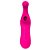 Vibrador Estimulador Clítoris Sucção Recarregável Feito Silicone 10 Modos De Vibrações | Cor: Rosa - Imagem 1