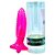 G - SPOT EXPLORER - Plug Anal em Formato Cônico com Textura Anelar Cápsula Vibratória e Ventosa 14 X 3,5 CM | Cor: Rosa - Imagem 1