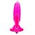 G - SPOT EXPLORER - Plug Anal em Formato Cônico com Textura Anelar Cápsula Vibratória e Ventosa 14 X 3,5 CM | Cor: Rosa - Imagem 2