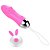 Mini Vibrador Dildo Recarregável Com 10 Modos De Vibrações Em Silicone e Controle Remoto Sem fio 11 x 3,3 Cm | Rosa - Imagem 2