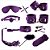 Kit Bondage - Kit com Algema, Tornozeleira, Coleira, Venda, Guia, Chicote, Mordaça, Prendedor de mamilo, Corda - Imagem 1