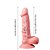 MARS DILDO - Prótese Em Cyberskin Com Vértebra, Veias Suaves, Escroto e Ventosa 18 X 3,8 Cm - Imagem 5