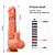 FIGHTING DILDO - Pênis Realístico Com Função Vai E Vem, Sucção, Aquecimento E Controle Remoto Sem Fio - 15,4 X 4,3 CM - Imagem 7