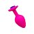 YOUVIBE - Plug Anal Em Silicone Soft Touch Com Flor Na Base 9,0 X 3,5Cm Tamanho G | Cor: Rosa Escuro - Imagem 2