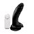 Pênis de Borracha Realístico Formato Curvo Com Vibrador, Glande Definida, Veias Suaves, Escroto E Ventosa 18,5 X 3,5 CM Cor: Preto - Imagem 1