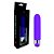 Vibrator G-Spot - Vibrador Personal Em Silicone Com Relevo E 12 Modos De Vibração 13 X 2,5 Cm | Cor: Roxo - Imagem 1