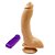 Pênis Realístico Em Formato Curvo Com Vibrador, Glande Definida, Veias, Escroto E Ventosa - 24,4 X 5,0 Cm | Cor: Claro - Imagem 3