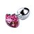 Plug Anal Em Alumínio Polido Com Detalhe De Joia Na Base Hello Kitty - Tamanho: M | 8,0  X 3,5 Cm - Imagem 1