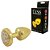 Plug Anal Pequeno Cravejado 5,4x2,6 Cm Dourado Pedra Dourada - HARD LESS - Imagem 1