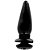 YOUVIBE - Plug Anal Em Formato Cônico Feito Em Silicone Macio Com Ventosa 21 X 6,4 Cm | Cor: Preto - Imagem 1